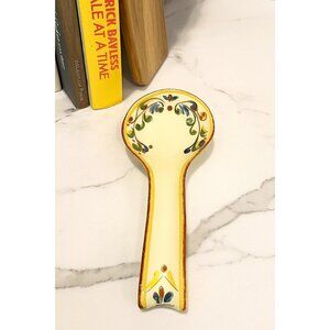 Sur La Table Spoon Rest Hand Painted Dishes Rustica Italy Earthenware Retired